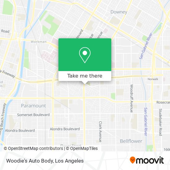 Mapa de Woodie's  Auto Body