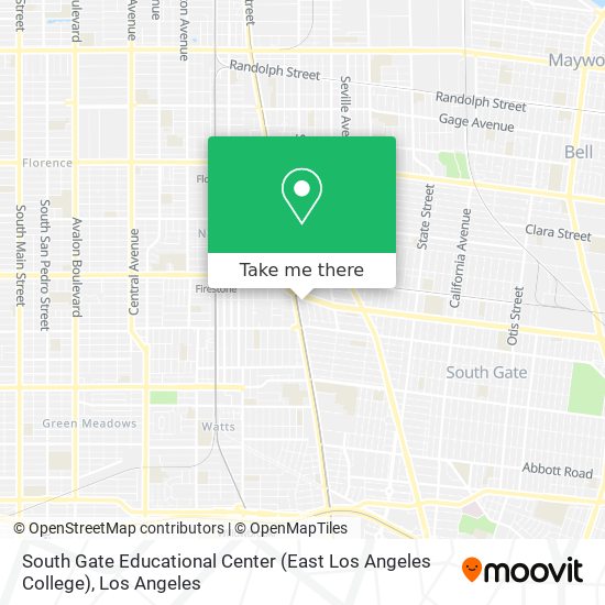 Mapa de South Gate Educational Center (East Los Angeles College)