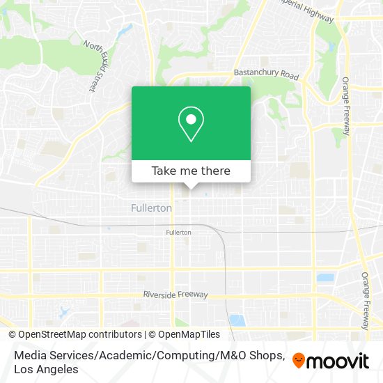 Mapa de Media Services / Academic / Computing / M&O Shops