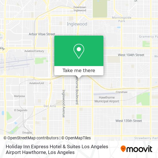 Holiday Inn Express Hotel & Suites Los Angeles Airport Hawthorne map