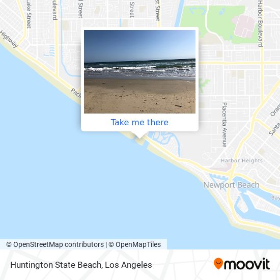 Huntington State Beach map