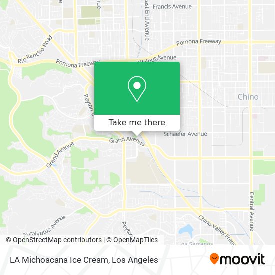 LA Michoacana Ice Cream map