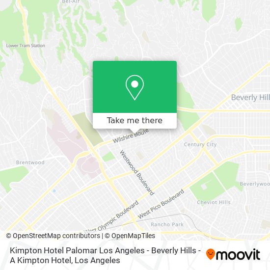 Kimpton Hotel Palomar Los Angeles - Beverly Hills - A Kimpton Hotel map