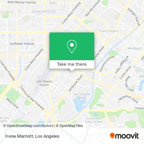 Irvine Marriott map