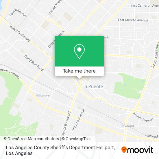 Los Angeles County Sheriff's Department Heliport map