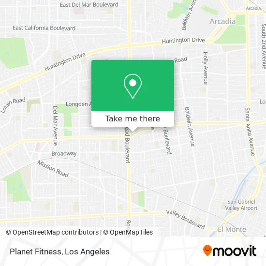 Planet Fitness map