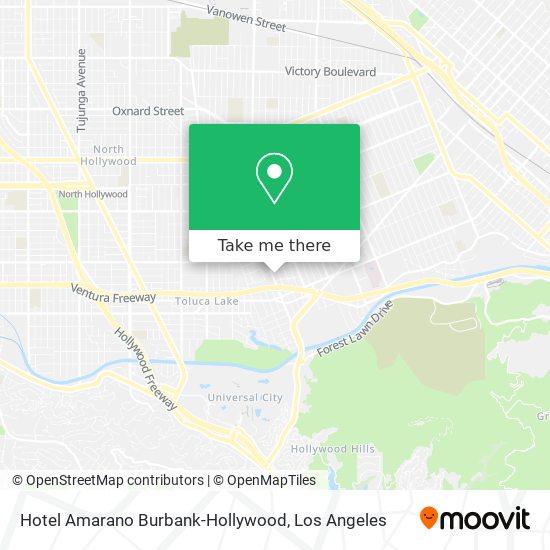 Mapa de Hotel Amarano Burbank-Hollywood