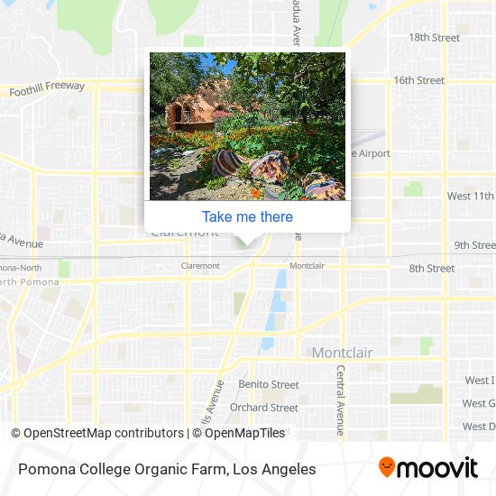 Mapa de Pomona College Organic Farm