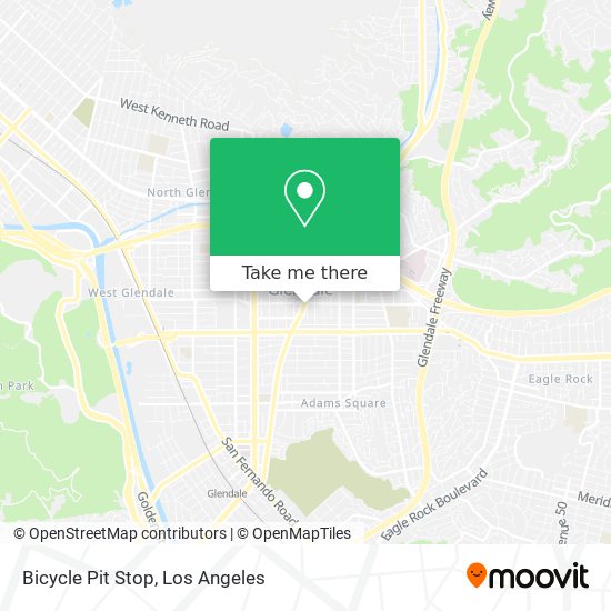 Bicycle Pit Stop map