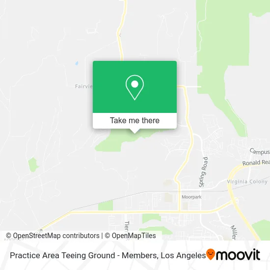 Practice Area Teeing Ground - Members map