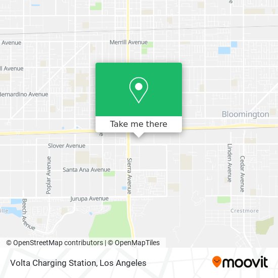 Mapa de Volta Charging Station