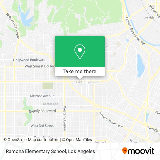 Ramona Elementary School map