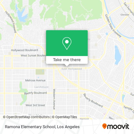 Mapa de Ramona Elementary School