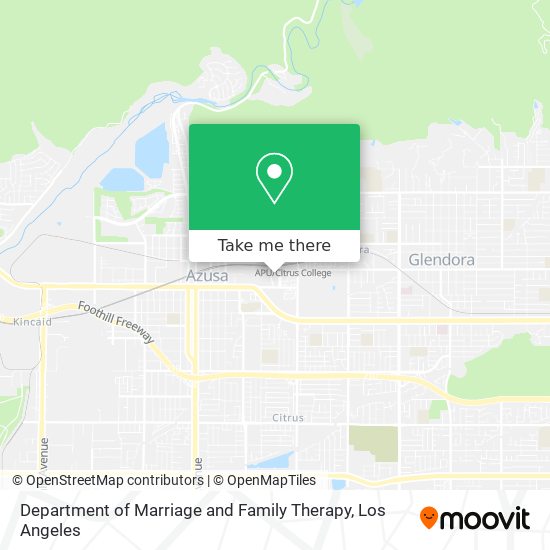 Department of Marriage and Family Therapy map