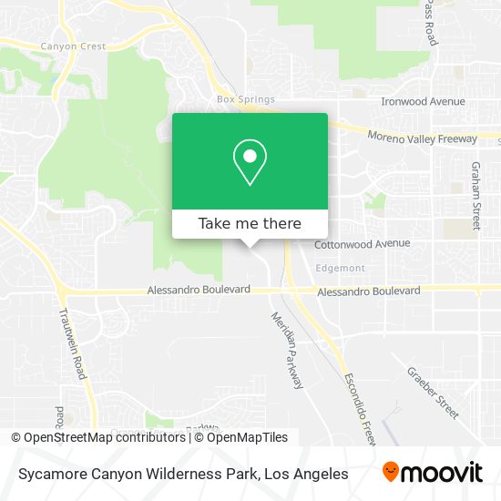Sycamore Canyon Wilderness Park map