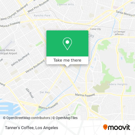 Tanner's Coffee map
