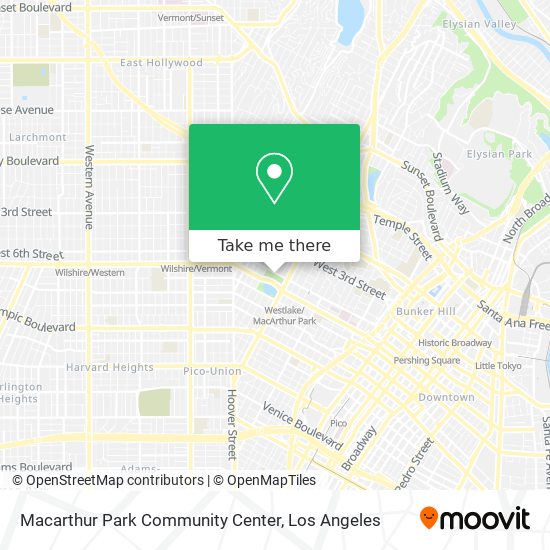 Mapa de Macarthur Park Community Center