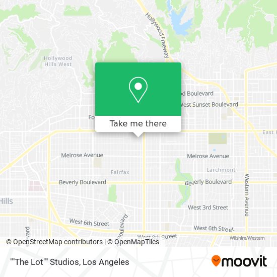 ""The Lot"" Studios map