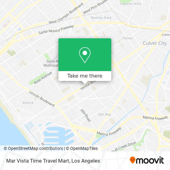 Mapa de Mar Vista Time Travel Mart