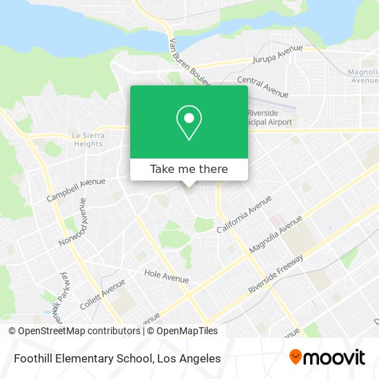 Mapa de Foothill Elementary School