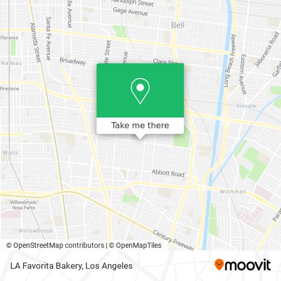 Mapa de LA Favorita Bakery