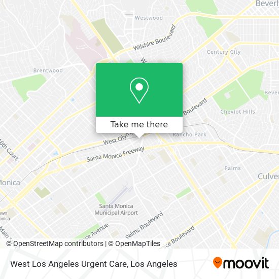 West Los Angeles Urgent Care map