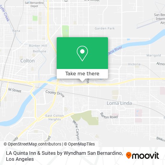 Mapa de LA Quinta Inn & Suites by Wyndham San Bernardino