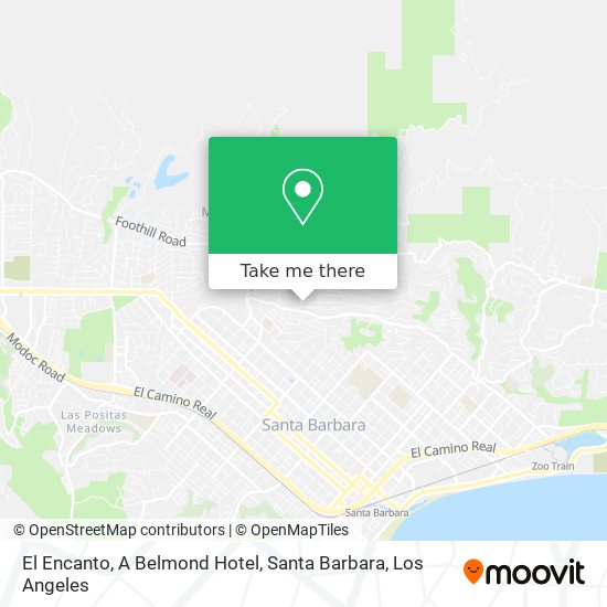 Mapa de El Encanto, A Belmond Hotel, Santa Barbara