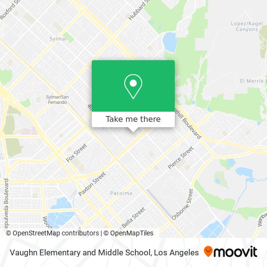 Vaughn Elementary and Middle School map