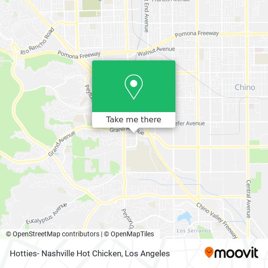 Hotties- Nashville Hot Chicken map