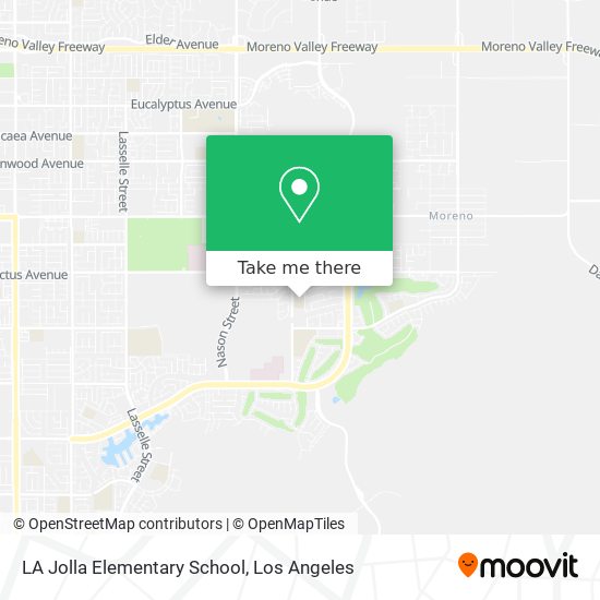 LA Jolla Elementary School map