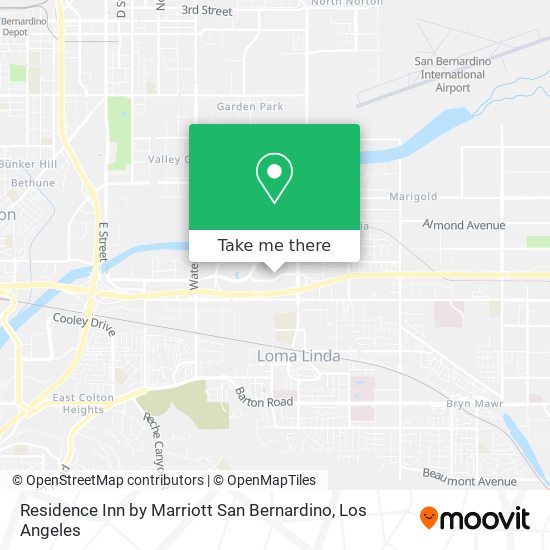 Residence Inn by Marriott San Bernardino map