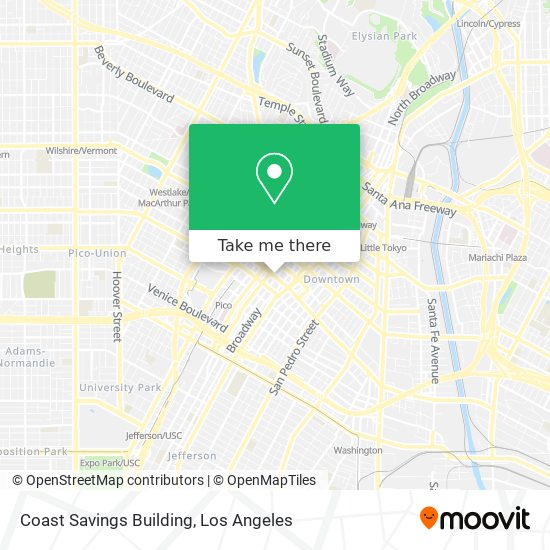 Coast Savings Building map