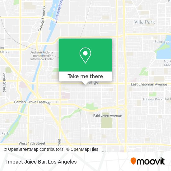 Mapa de Impact Juice Bar