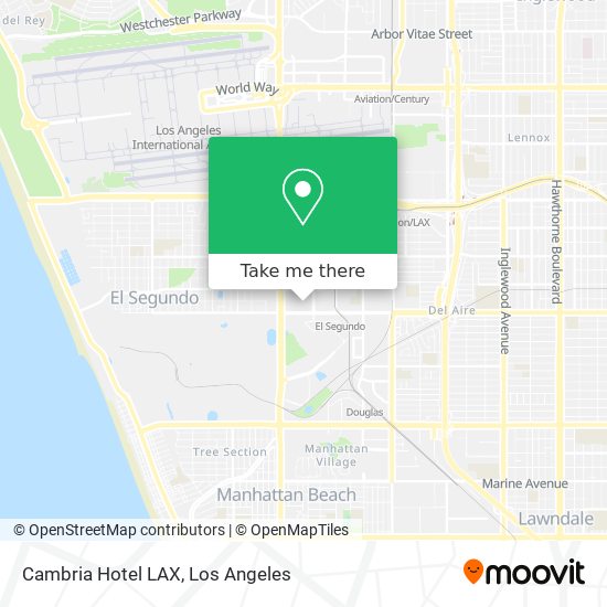Cambria Hotel LAX map