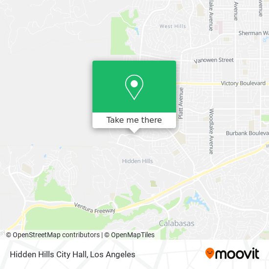 Hidden Hills City Hall map