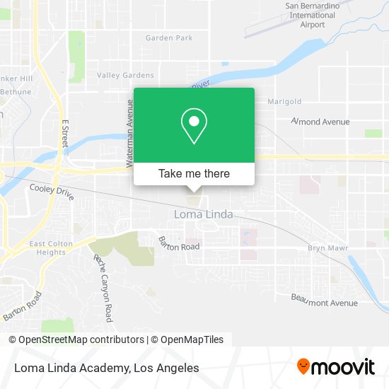 Loma Linda Academy map