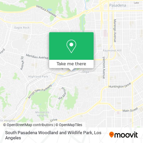 South Pasadena Woodland and Wildlife Park map