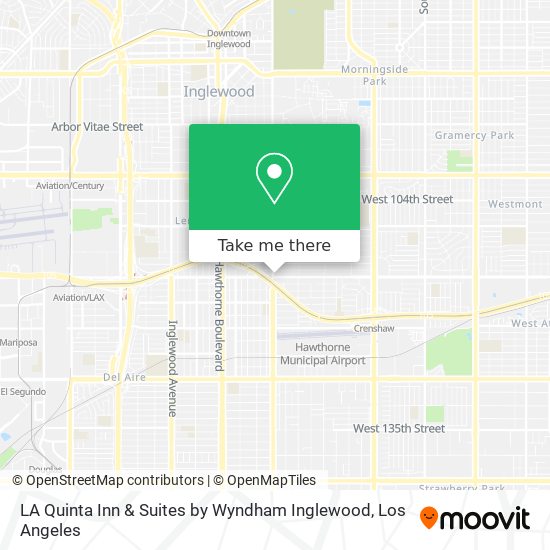 Mapa de LA Quinta Inn & Suites by Wyndham Inglewood
