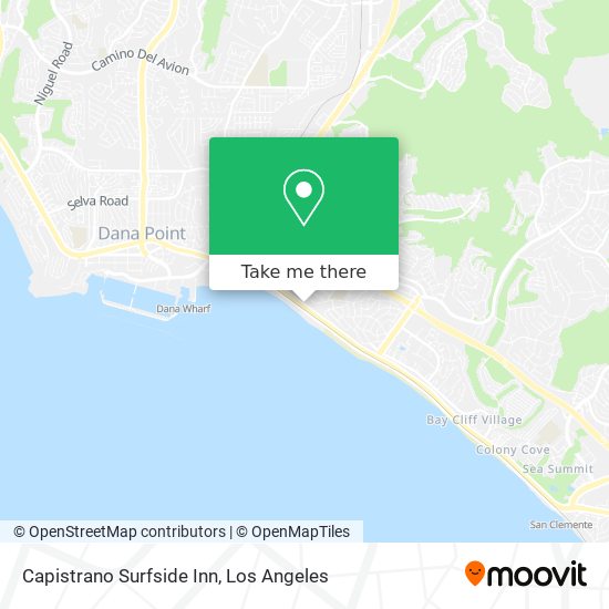 Capistrano Surfside Inn map