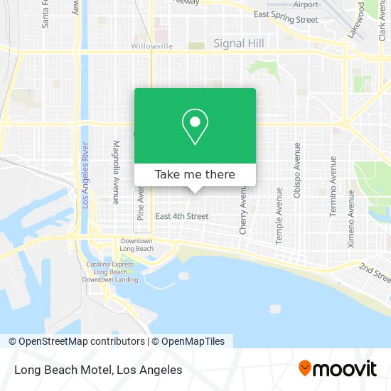 Long Beach Motel map