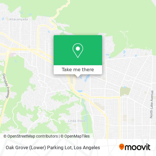 Mapa de Oak Grove (Lower) Parking Lot