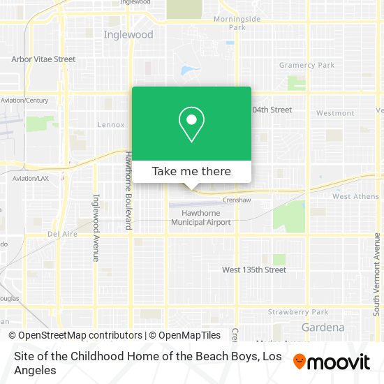 Mapa de Site of the Childhood Home of the Beach Boys