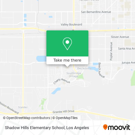 Mapa de Shadow Hills Elementary School