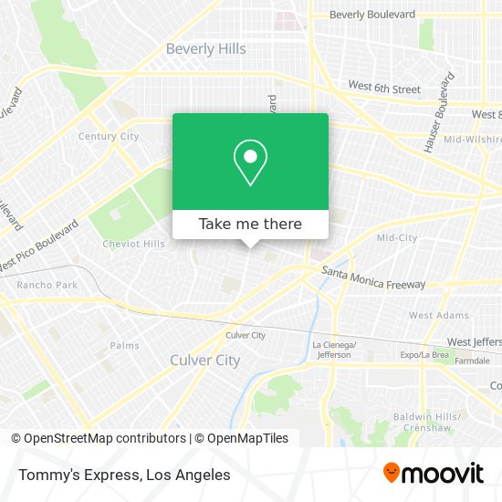 Tommy's Express map