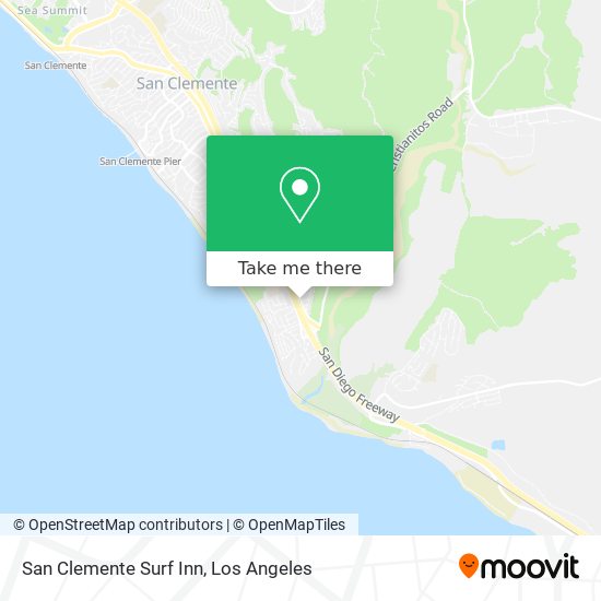 San Clemente Surf Inn map
