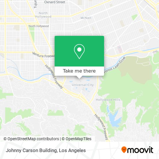 Mapa de Johnny Carson Building