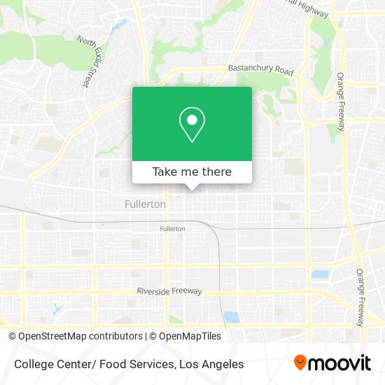 Mapa de College Center/ Food Services
