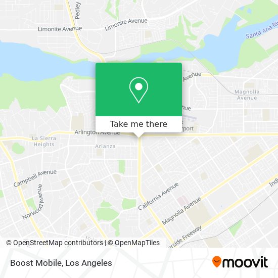 Mapa de Boost Mobile