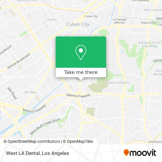 West LA Dental map